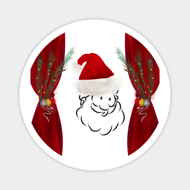 Santa Claus Magnet by Salma Ismail